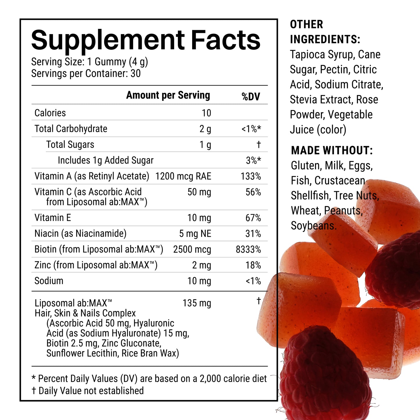 Liposomal Hair, Skin, and Nails Gummies