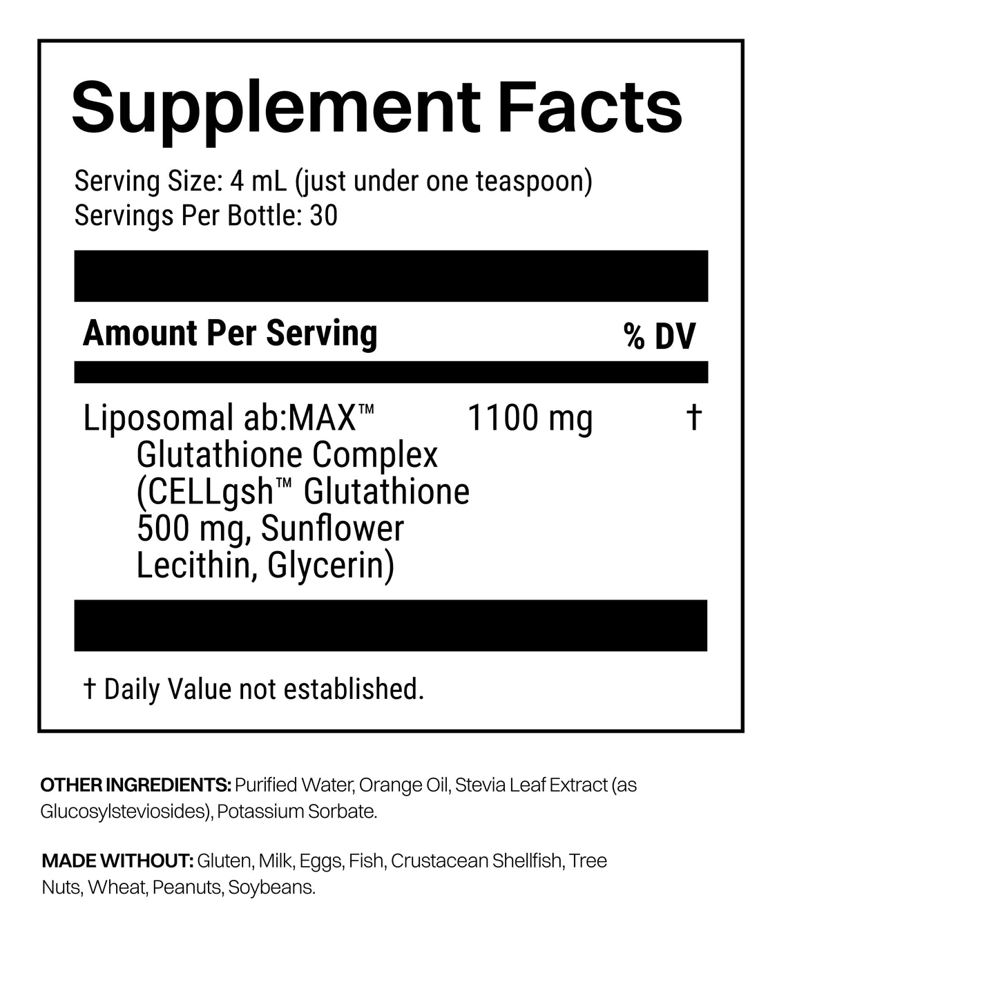 Liposomal Glutathione Liquid