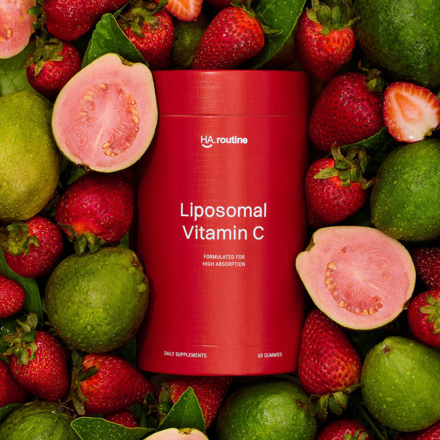 haroutine liposomal vitamin c gummies with strawberries and guavas